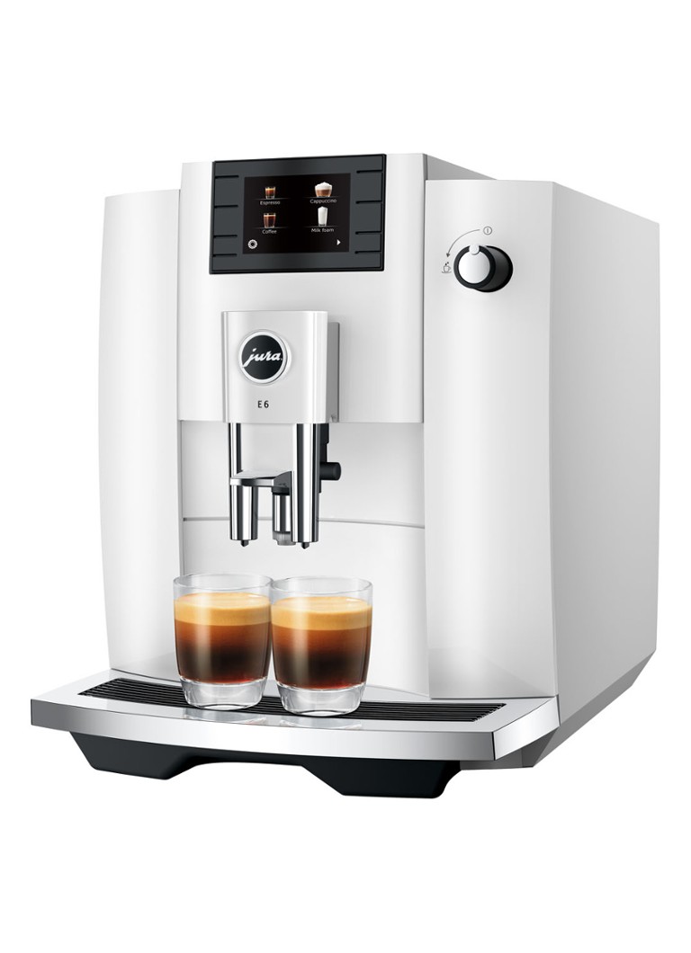JURA E6 Piano White (EC) koffiemachine • Wit • de Bijenkorf