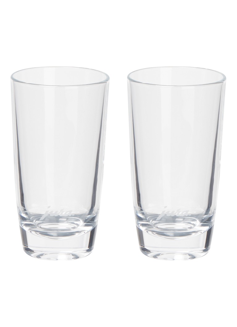 JURA Latte Macchiato glas 27 cl set van 2 • Transparant • de Bijenkorf