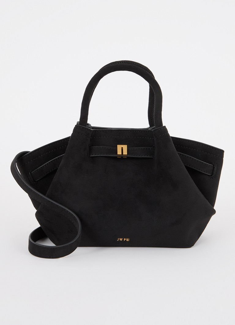 JW PEI - Hana Mini handtas met afneembare schouderriem - Zwart