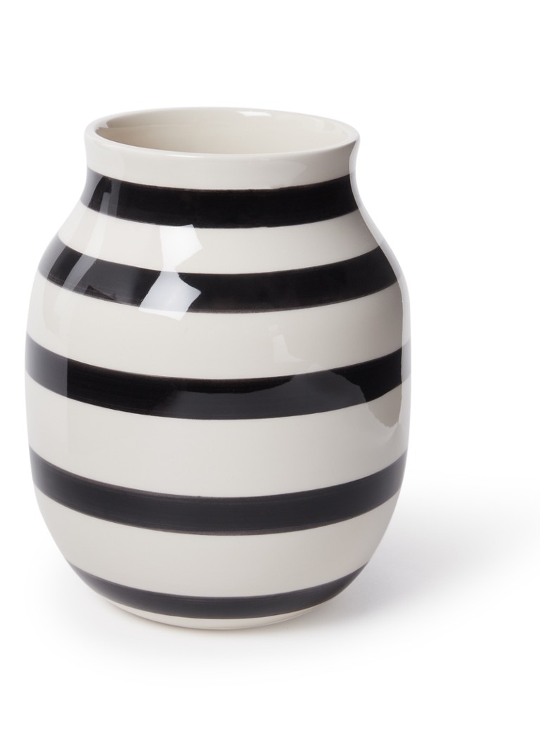 Kahler Omaggio vaas 20 cm • Zwart • de Bijenkorf
