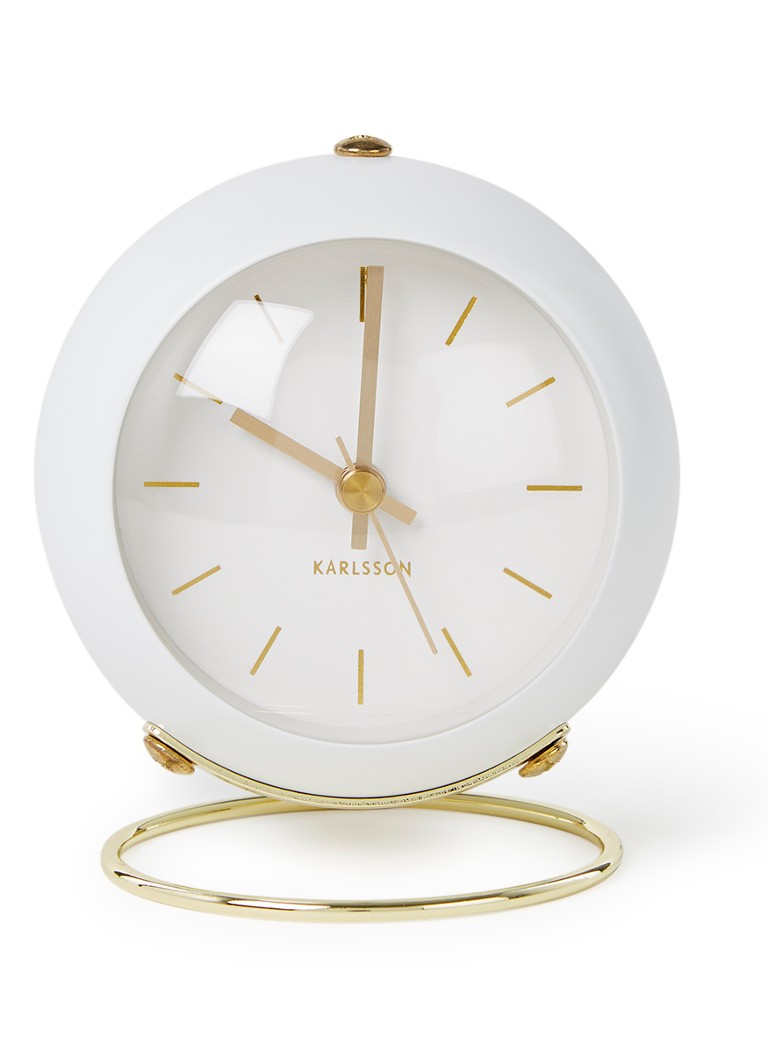 Karlsson Globe wekker • Wit • de Bijenkorf