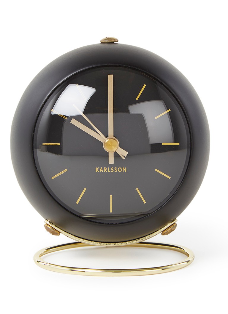 Karlsson Globe wekker • Zwart • de Bijenkorf