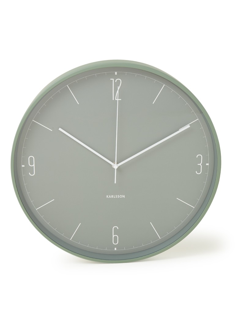 Karlsson Numbers & Lines wandklok • Zeegroen • de Bijenkorf