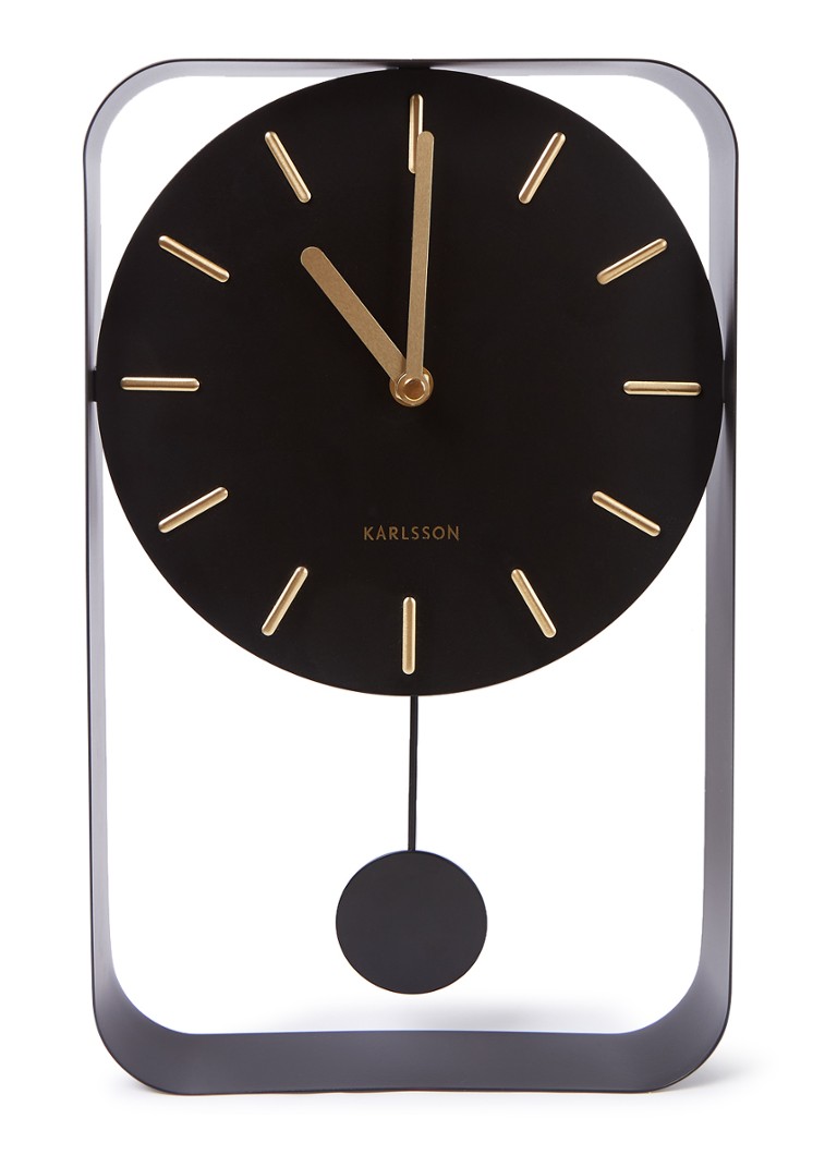 Karlsson Pendulum Charm Small klok • Zwart • de Bijenkorf