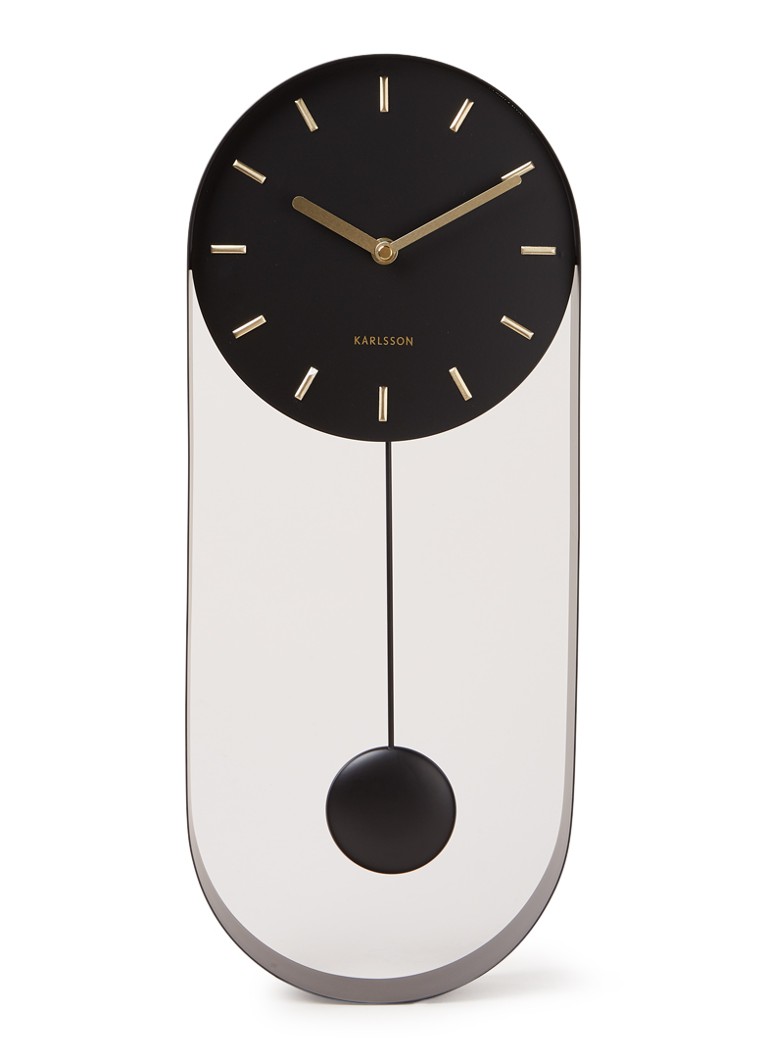 Karlsson Pendulum Charm wandklok 50 x 20 cm • Zwart • de Bijenkorf