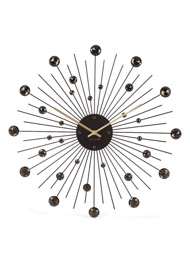 Karlsson - Wandklok Little Big Time - Zilver- 77,5cm - Karlsson