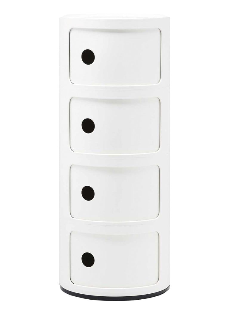 Kartell - Componibili kast rond extra large (4 comp.) - Wit