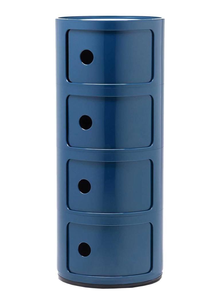 Kartell - Componibili kast rond extra large (4 comp.) - Blauw