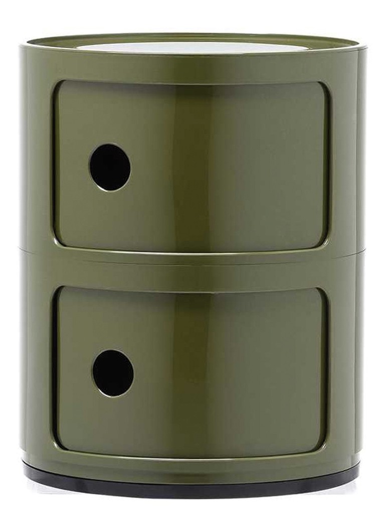 Kartell Componibili kast rond medium (2 comp.) • Groen • de Bijenkorf