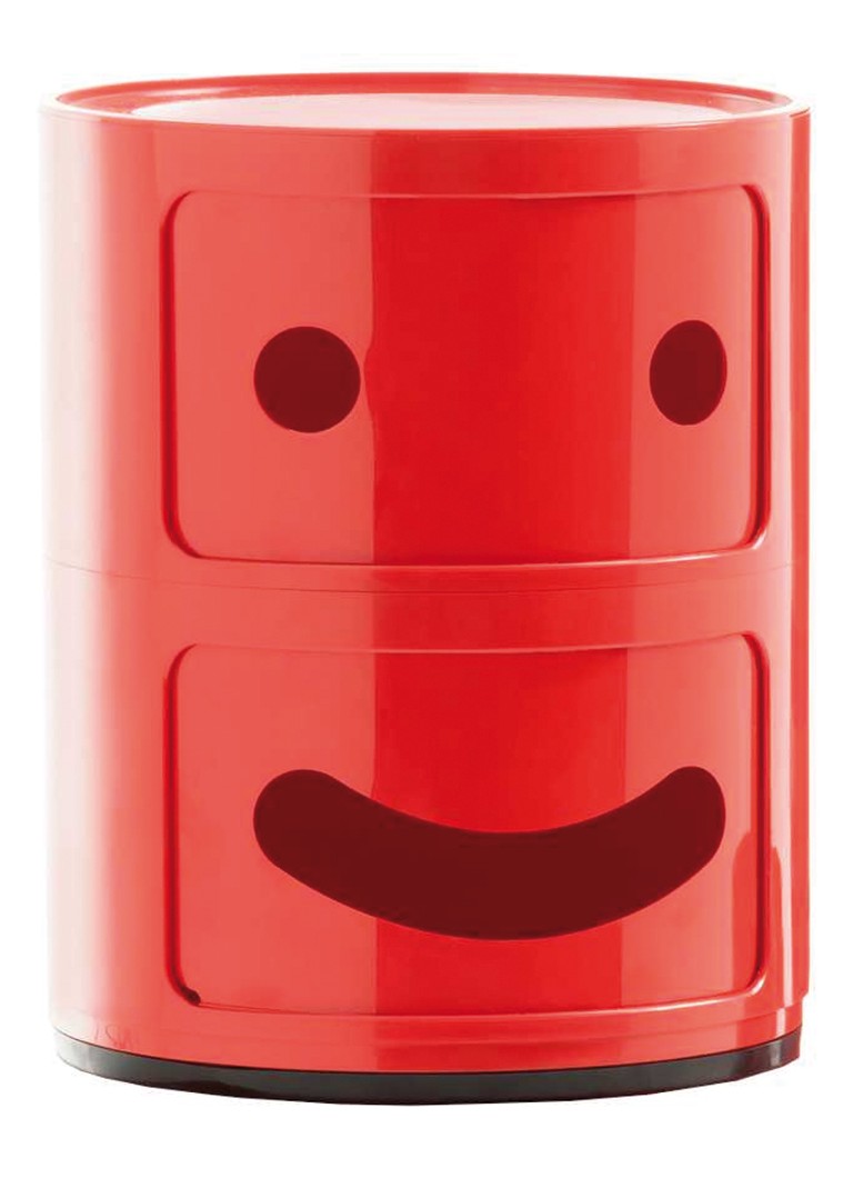 Kartell - Componibili Smile kast (2 comp.) - Steenrood