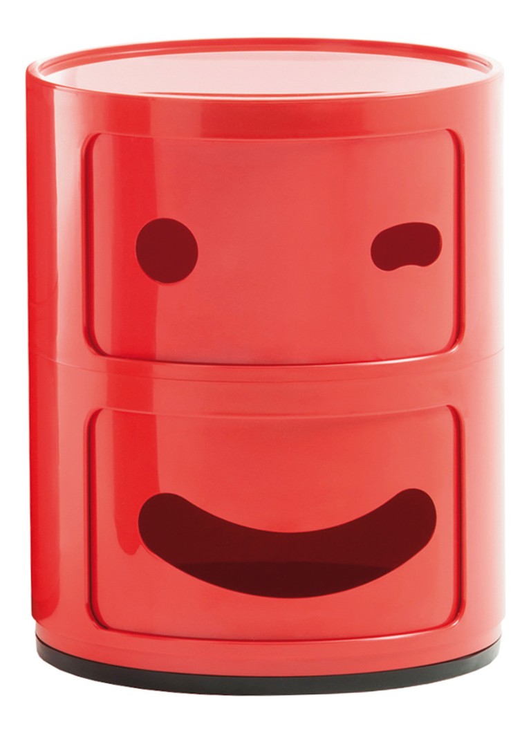 Kartell Componibili Smile kast (2 comp.) • Rood • de Bijenkorf
