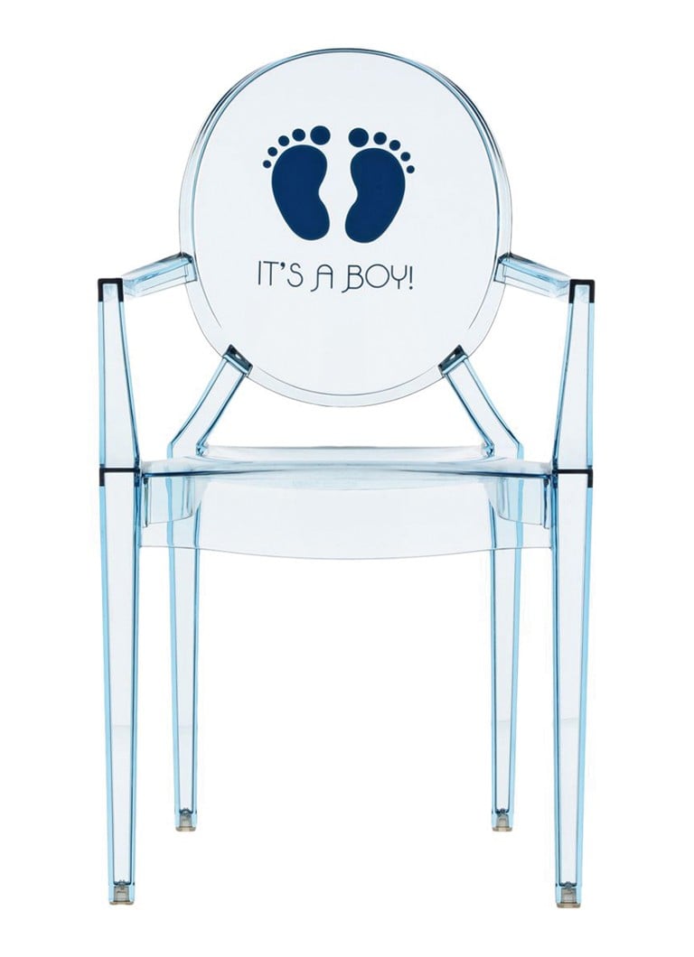 Kartell - Lou Lou Ghost Special Edition kinderstoel - Lichtblauw