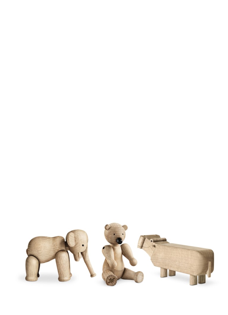 Kay Bojesen - Miniatuur ornament 9,5 cm set van 3 - Lichtbruin