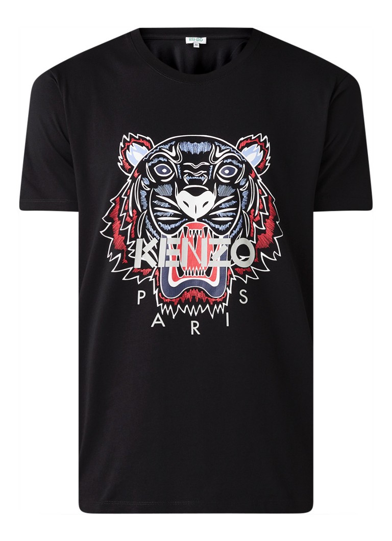 Mevrouw Pacifische eilanden vernieuwen KENZO Classic Tiger T-shirt met logoprint • Zwart • de Bijenkorf