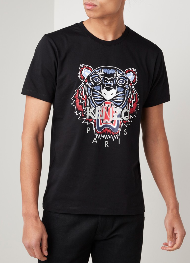 KENZO Classic Tiger T-shirt met logoprint • Zwart de Bijenkorf