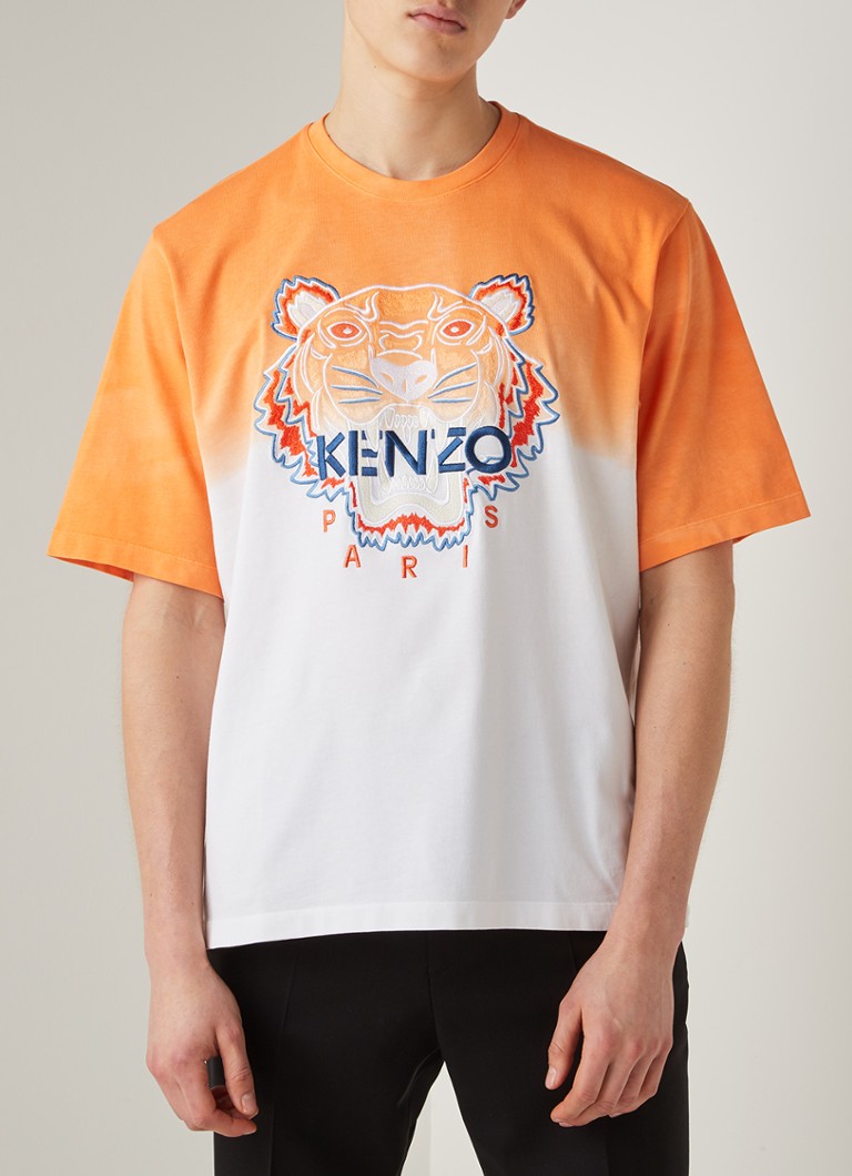 Immuniseren Vier sociaal KENZO Icon Tiger oversized T-shirt met ombre kleurverloop • Oranje • de  Bijenkorf