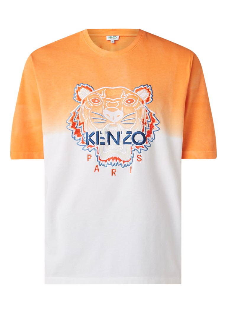 Immuniseren Vier sociaal KENZO Icon Tiger oversized T-shirt met ombre kleurverloop • Oranje • de  Bijenkorf