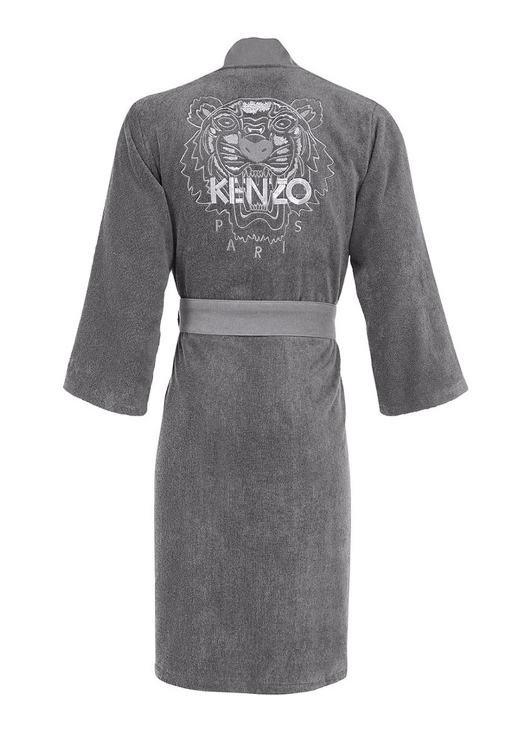 KENZO - Iconic badjas van katoen - Grijs