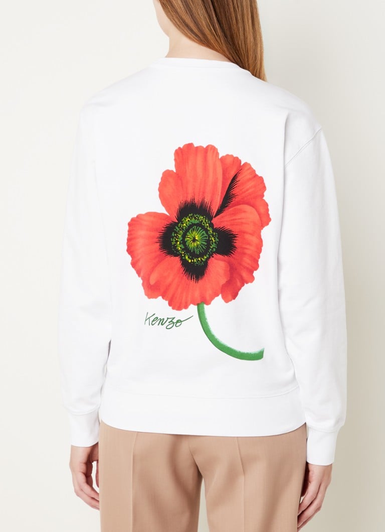KENZO - Sweater met logo- en backprint - Wit