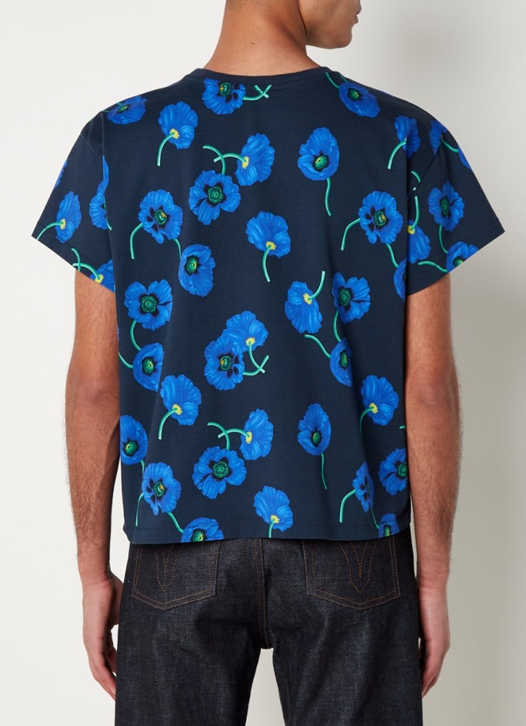 mezelf Magnetisch Snazzy KENZO T-shirt met bloemenprint • Donkerblauw • de Bijenkorf