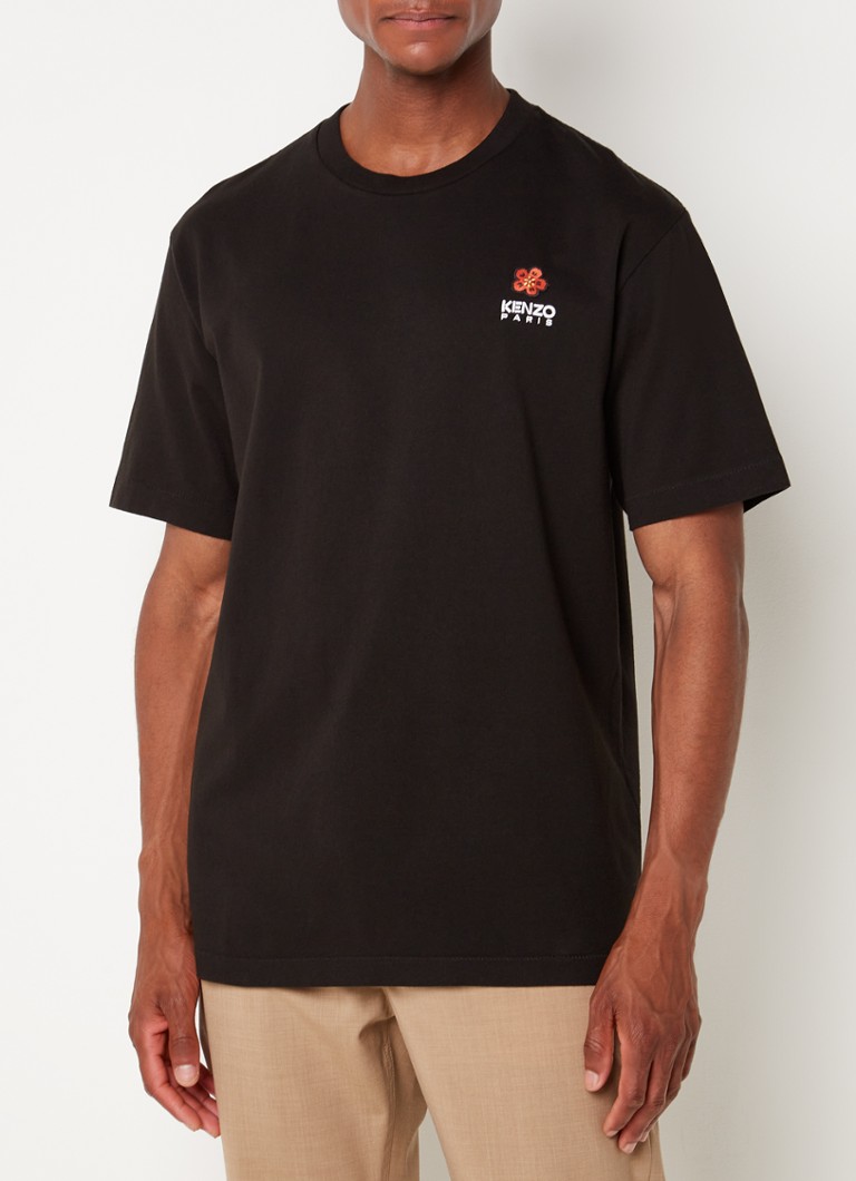 KENZO - T-shirt met logoborduring - Zwart