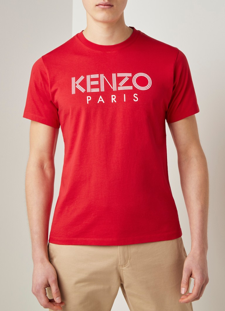 Ellende Uitgang Elastisch KENZO T-shirt met logoprint • Rood • de Bijenkorf