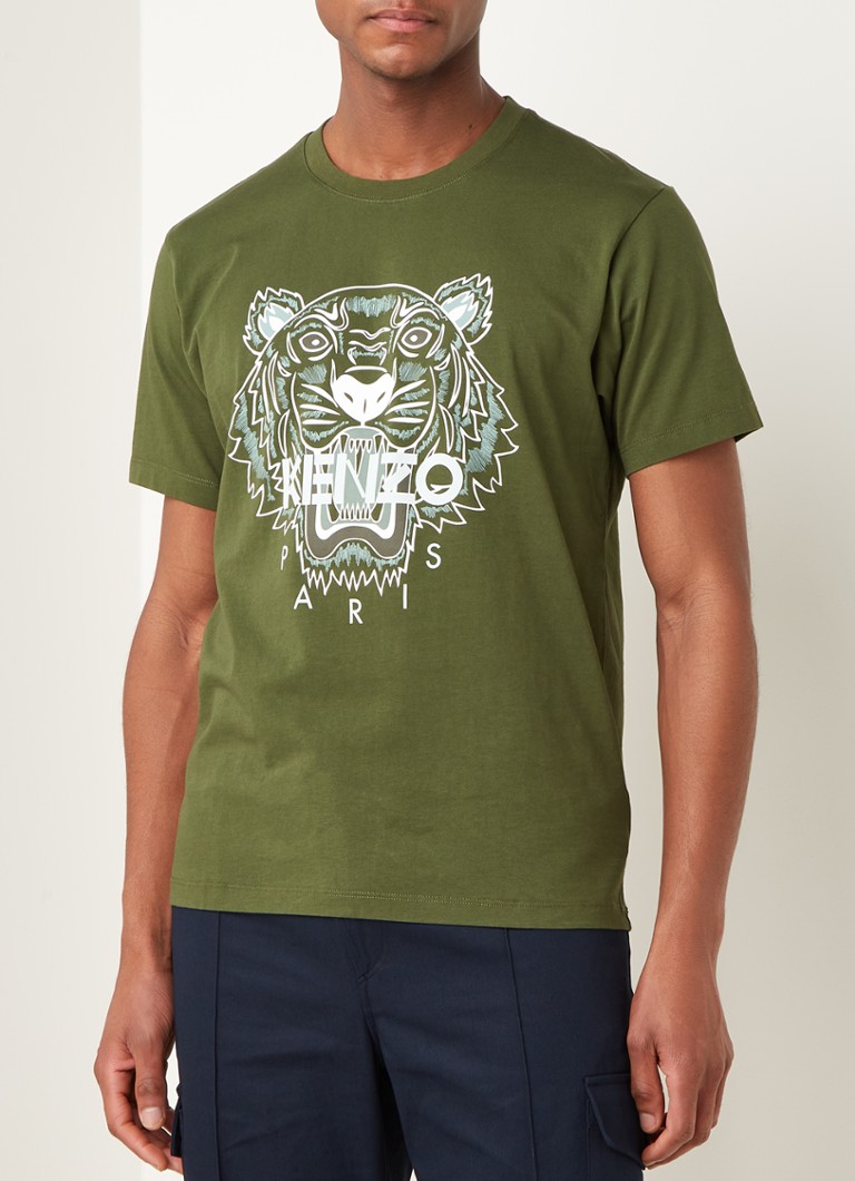 Schat deelnemen Definitief KENZO T-shirt met print • Groen • de Bijenkorf