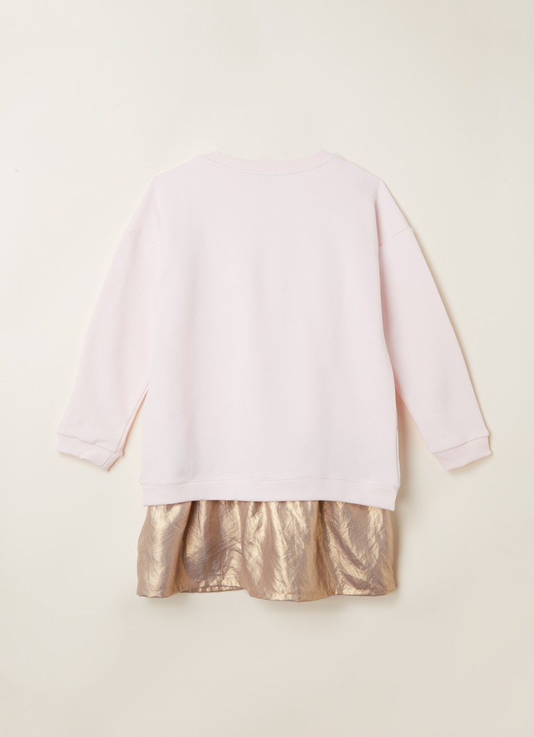 KENZO Trui-jurk metallic inzet en logoprint • Lichtroze • de Bijenkorf