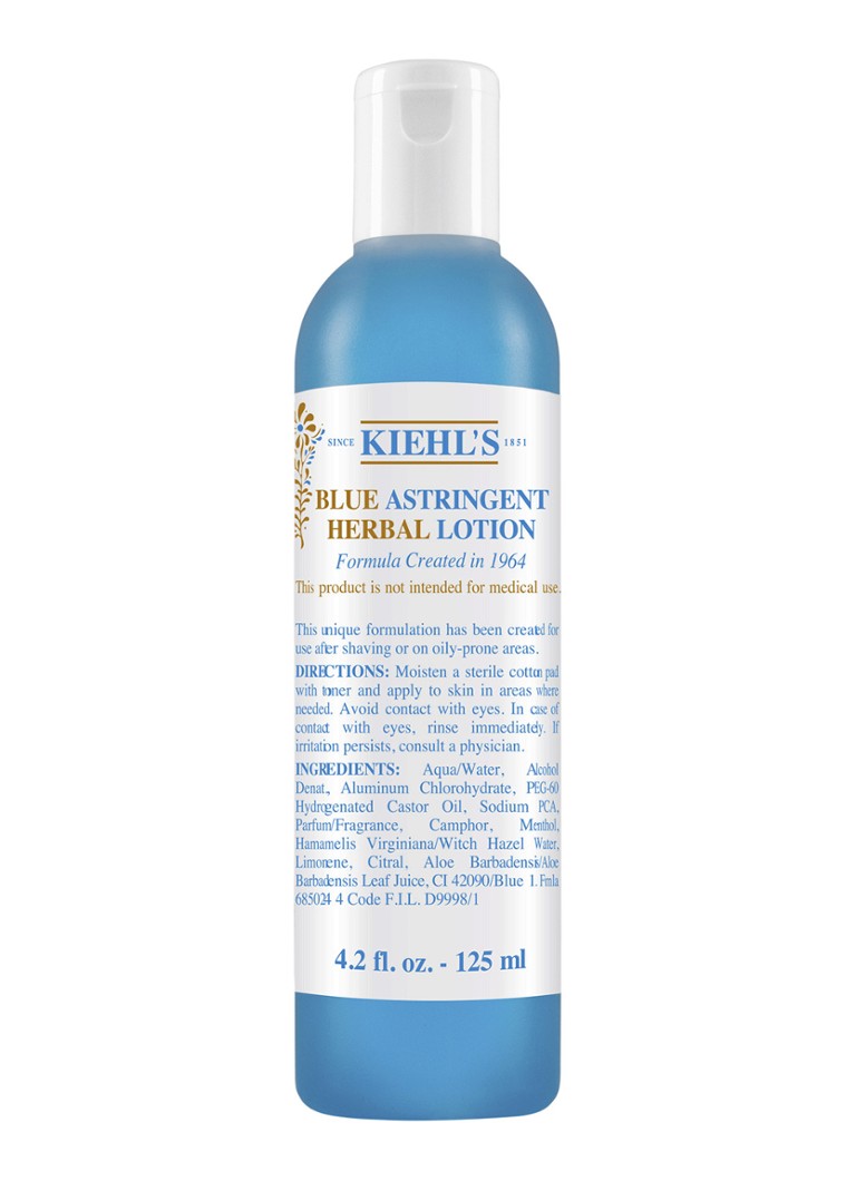 Kiehl's Blue Astringent Herbal Lotion gezichtslotion • de Bijenkorf
