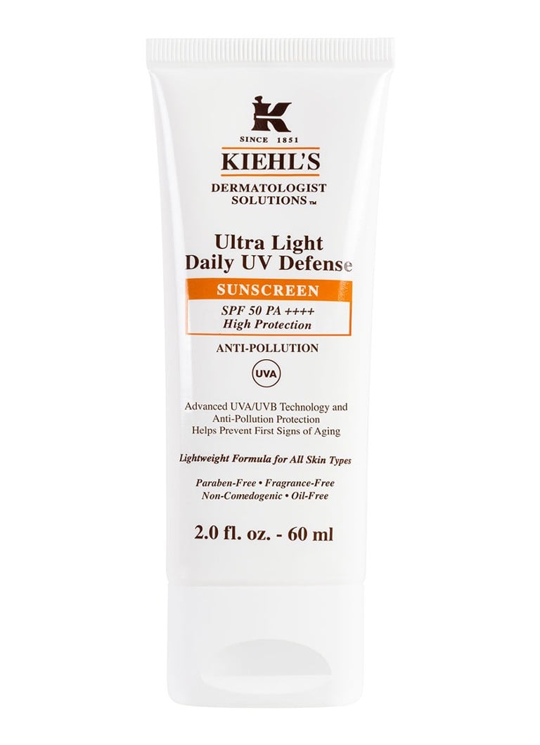 Kiehl's - Ultra Light Daily UV Defense SPF 50 PA++++ - Face - zonnebrand - null