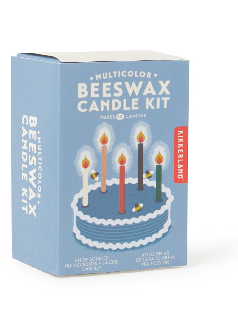 Kikkerland DIY Beeswax Candle kit doehetzelfset voor 10 kaarsen