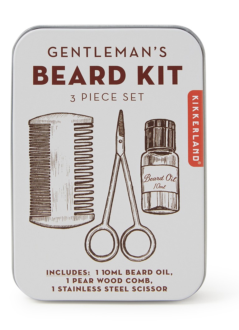 Kikkerland - Gentleman's Beard kit  - Zilver