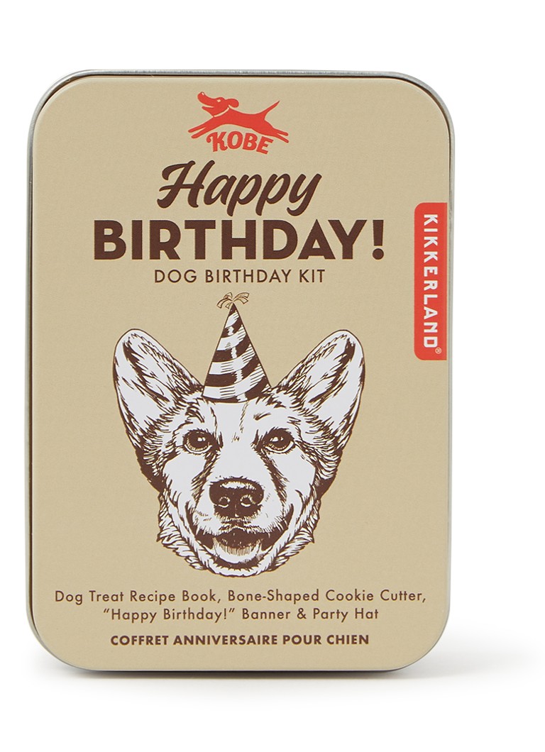 kleding Groot universum volgorde Kikkerland Happy Birthday honden verjaardagskit 4-delig • Beige • de  Bijenkorf