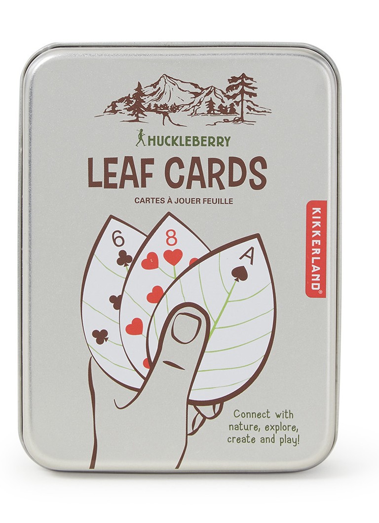 Kikkerland - Huckleberry Leaf Cards kaartspel - Wit