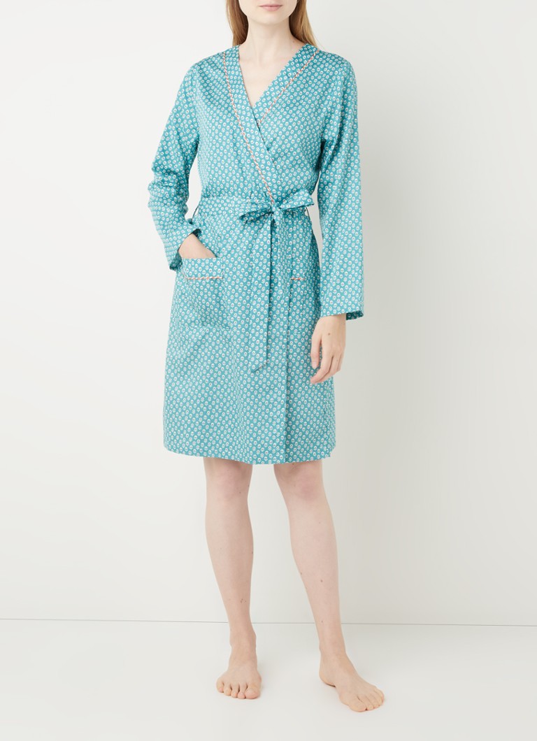 undefined - Kimono met print - Zeegroen