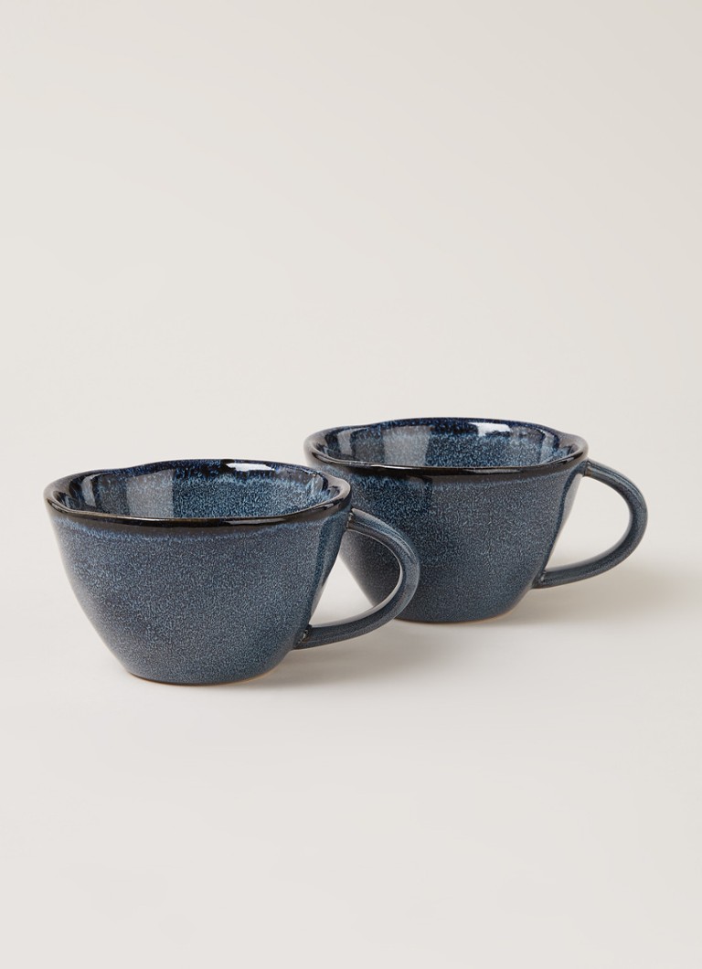 Guggenheim Museum letterlijk Uitbreiden Kitchen Trend Cappuccino kopje 25 cl set van 2 • Donkerblauw • de Bijenkorf