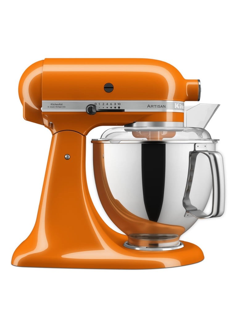 KitchenAid - Artisan keukenmachine 4,8 liter 5KSM175PS - Honey - Oranjebruin