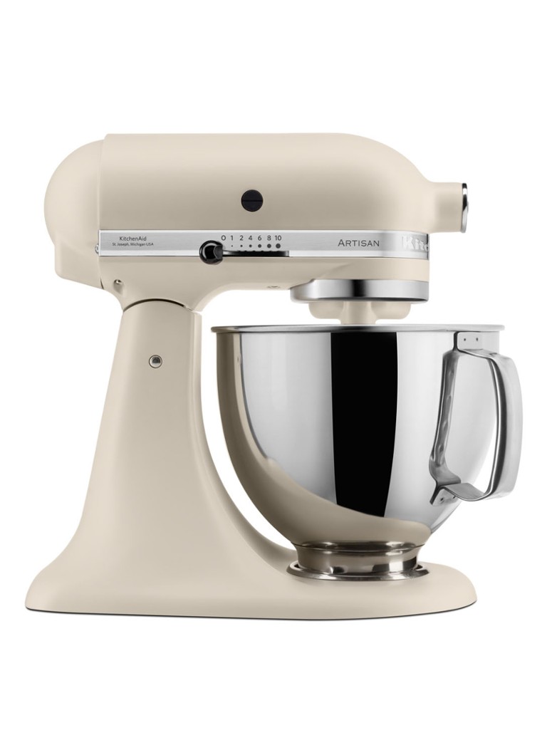 KitchenAid - Artisan keukenmachine 4,8 liter 5KSM175PSEFL - Matte Fresh Linen - Creme