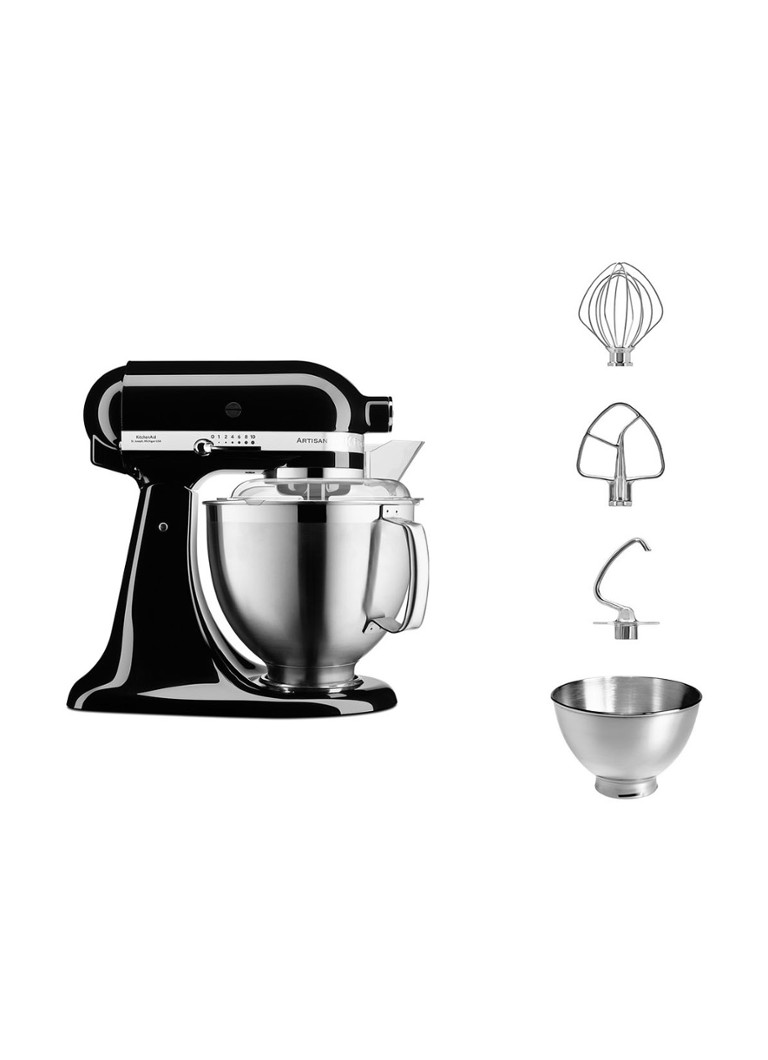 KitchenAid - Artisan Premium keukenmachine 4,8 liter 5KSM185PS - Onyx Zwart - Onyx Zwart