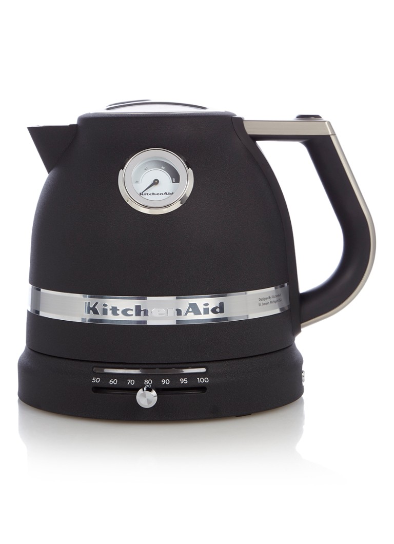 KitchenAid - Artisan waterkoker 1,5 liter - Vulkaanzwart - Zwart