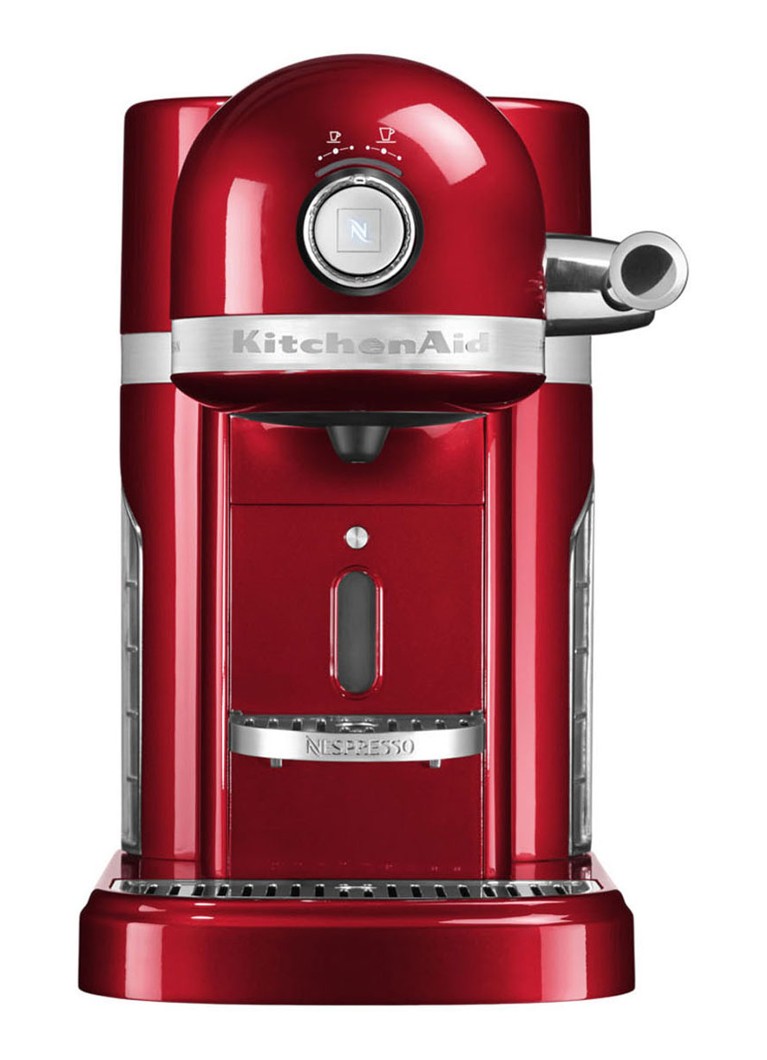 Brutaal communicatie nemen KitchenAid Nespresso Artisan espressomachine met melkopschuimer  5KES0504ECA/3 • Rood • de Bijenkorf