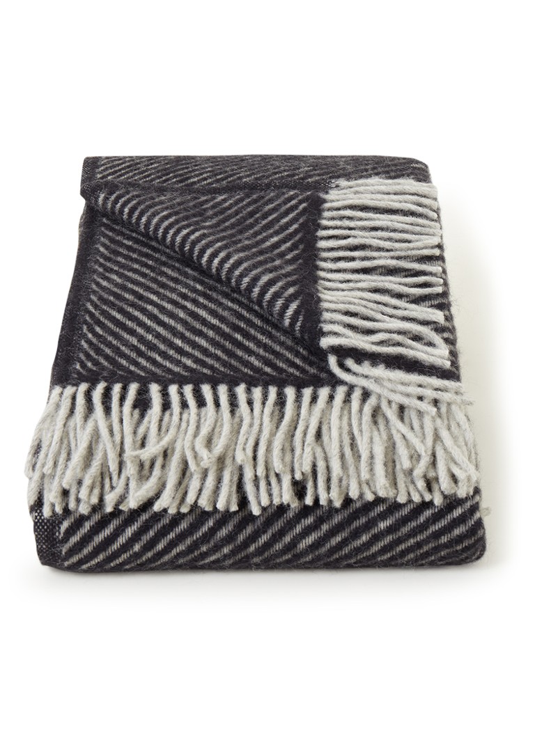 Klippan - Carl plaid van wol 200 x 130 cm - Zwart