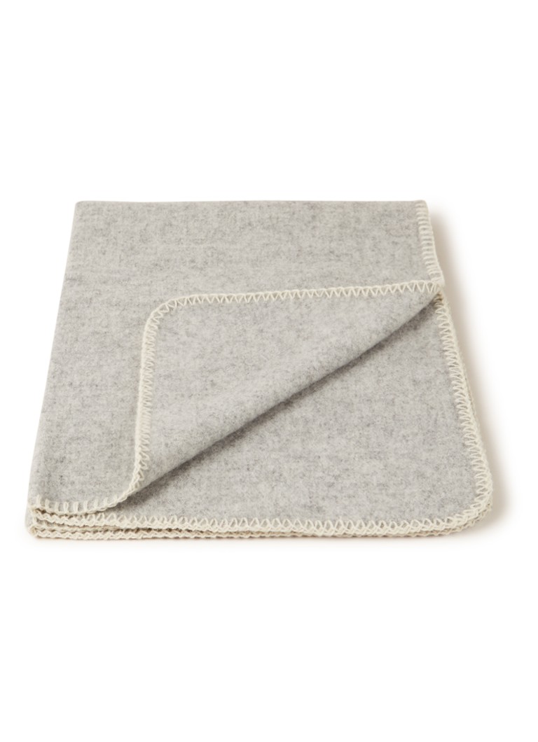 Klippan - Soft Wool wiegdeken in merino wolblend 65 x 90 cm - Grijs