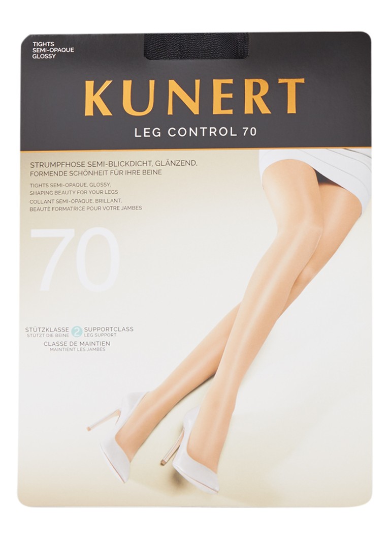 Kunert - Leg Control panty in 70 denier black - Zwart