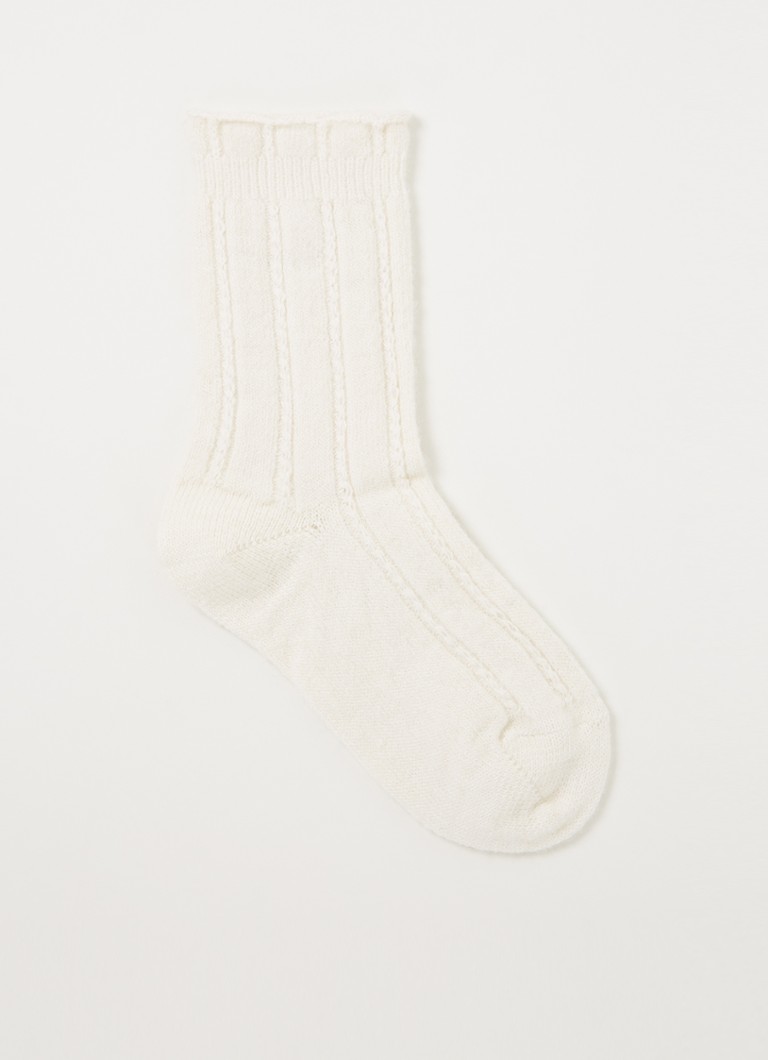 Kunert - Sokken in alpacawolblend - Gebroken wit