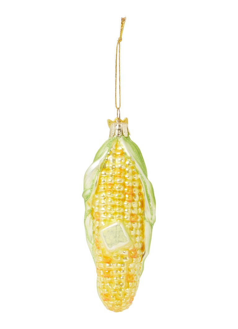 Kurt Adler - Corn On The Cob kersthanger 12 cm - Geel