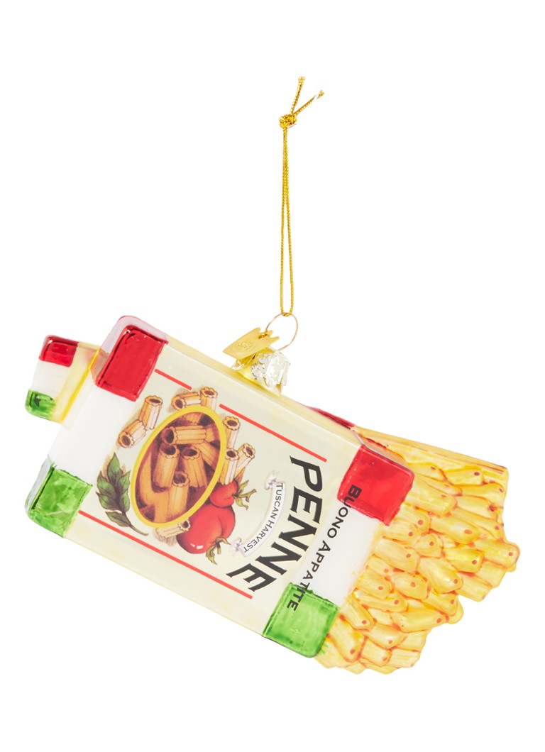 Kurt Adler - Pasta spaghetti kersthanger 6,5 cm  - Goud