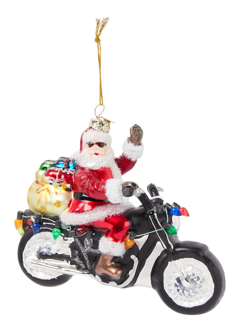 Kurt Adler Santa on Motor kersthanger 13 cm • Rood • de Bijenkorf