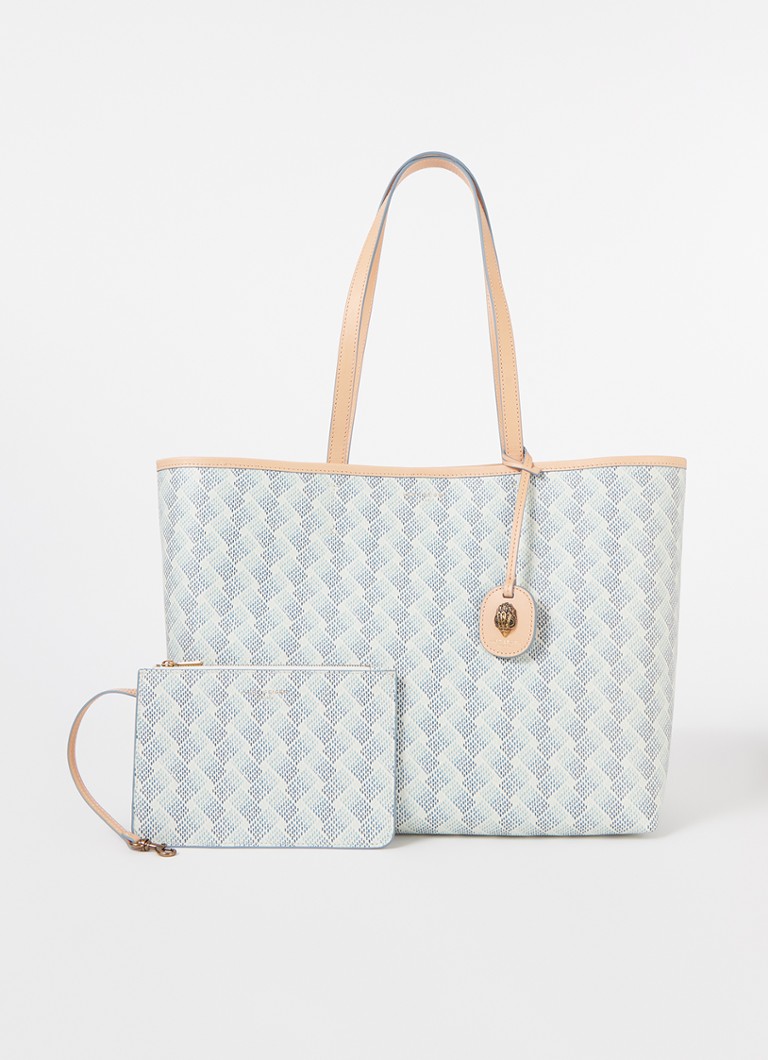 Kurt Geiger - Camden shopper met grafische print  - Blauw