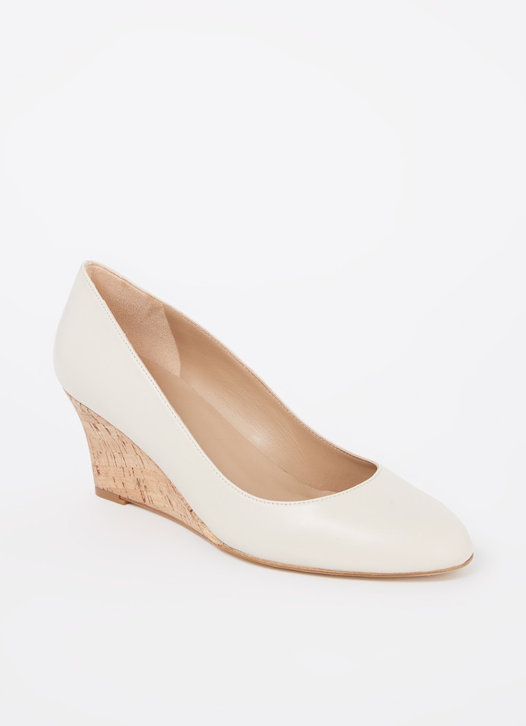 L.K.Bennett - Eevi pump van leer - Creme